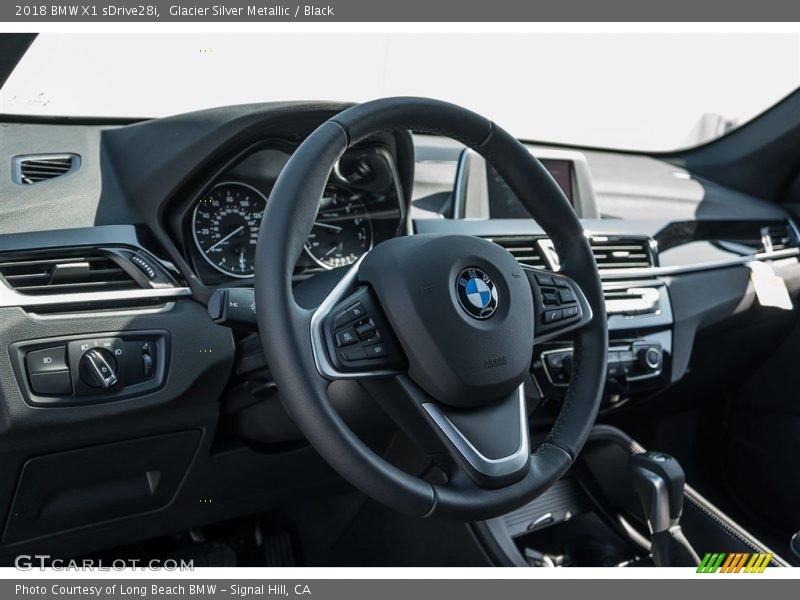 Glacier Silver Metallic / Black 2018 BMW X1 sDrive28i