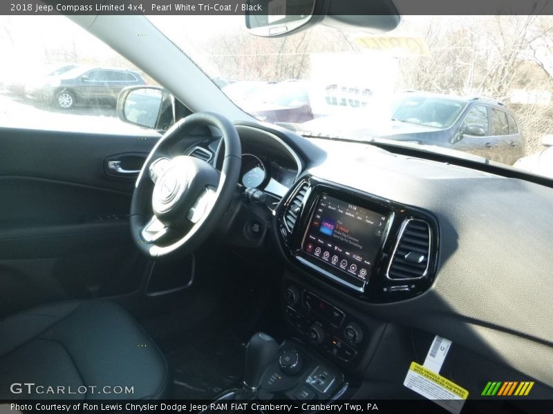 Pearl White Tri–Coat / Black 2018 Jeep Compass Limited 4x4