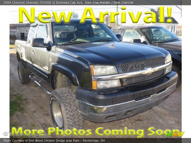 Dark Gray Metallic / Dark Charcoal 2004 Chevrolet Silverado 2500HD LS Extended Cab 4x4