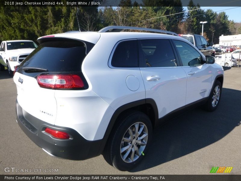 Bright White / Black 2018 Jeep Cherokee Limited 4x4