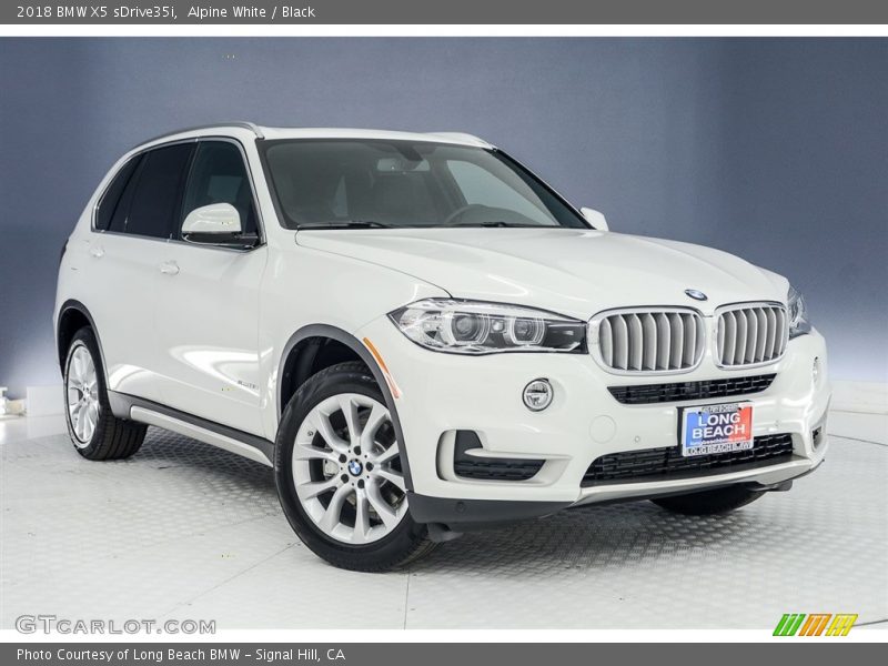 Alpine White / Black 2018 BMW X5 sDrive35i