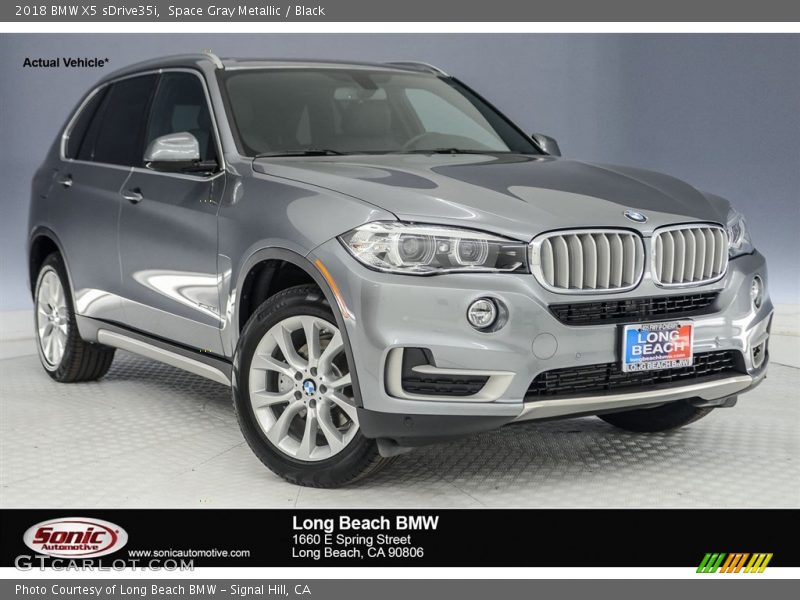 Space Gray Metallic / Black 2018 BMW X5 sDrive35i