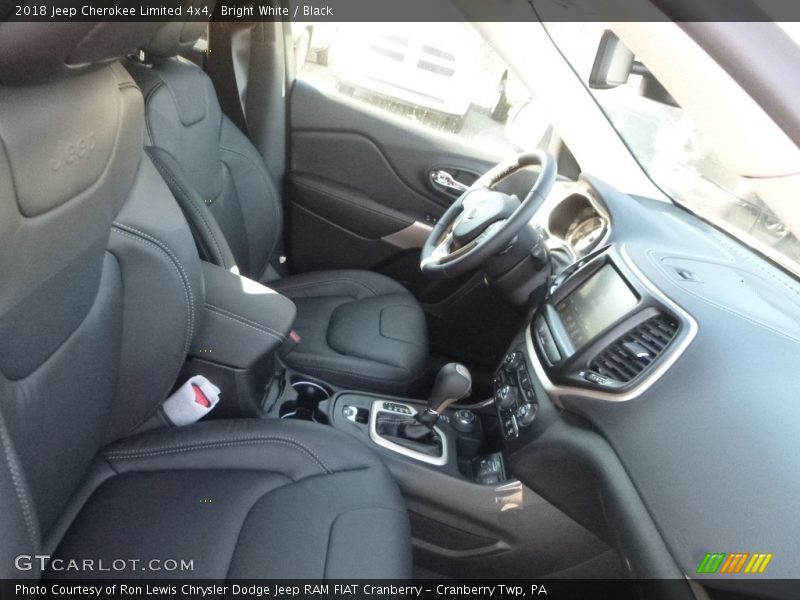 Bright White / Black 2018 Jeep Cherokee Limited 4x4