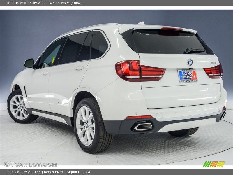 Alpine White / Black 2018 BMW X5 sDrive35i