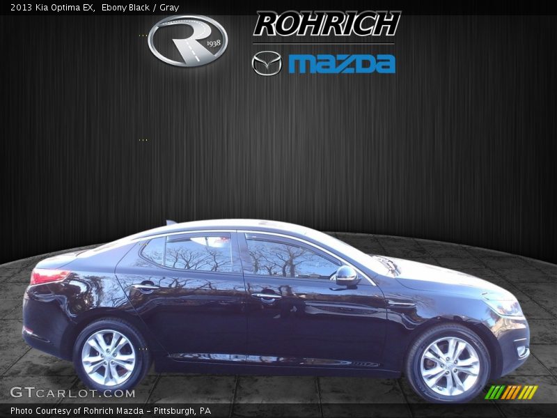 Ebony Black / Gray 2013 Kia Optima EX