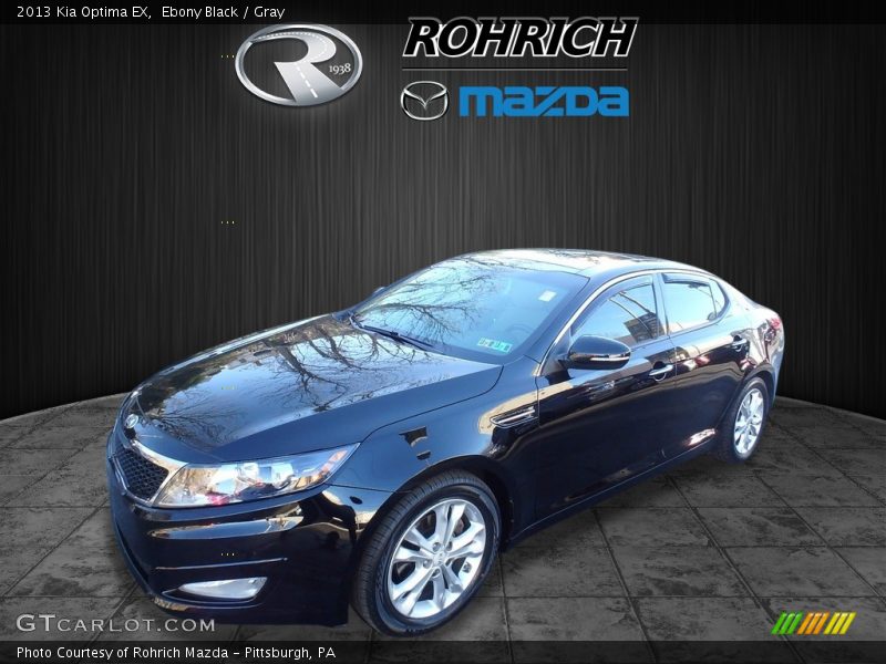 Ebony Black / Gray 2013 Kia Optima EX