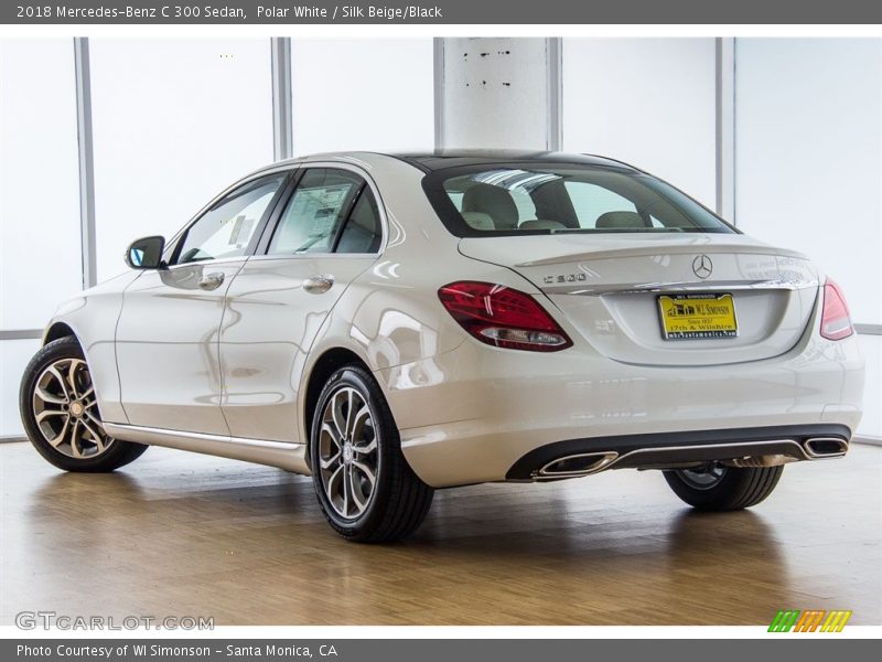 Polar White / Silk Beige/Black 2018 Mercedes-Benz C 300 Sedan