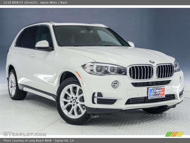 Alpine White / Black 2018 BMW X5 sDrive35i
