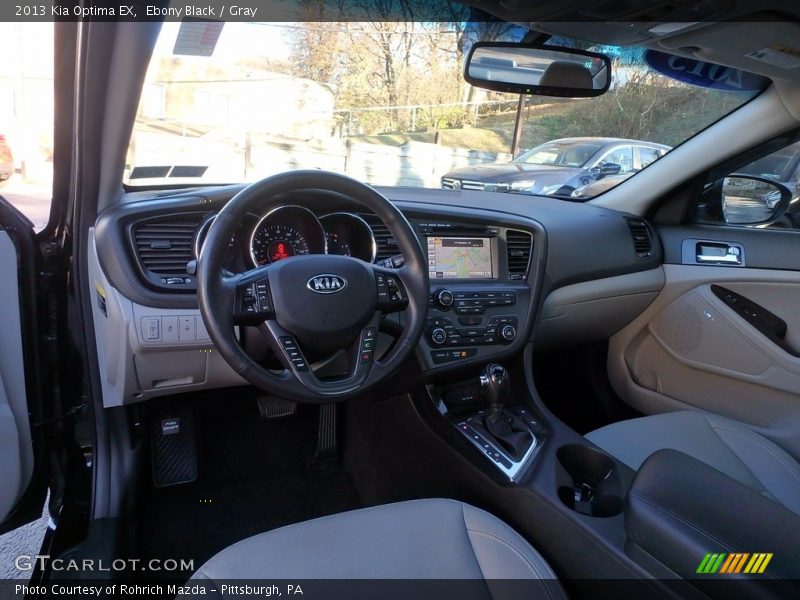 Ebony Black / Gray 2013 Kia Optima EX