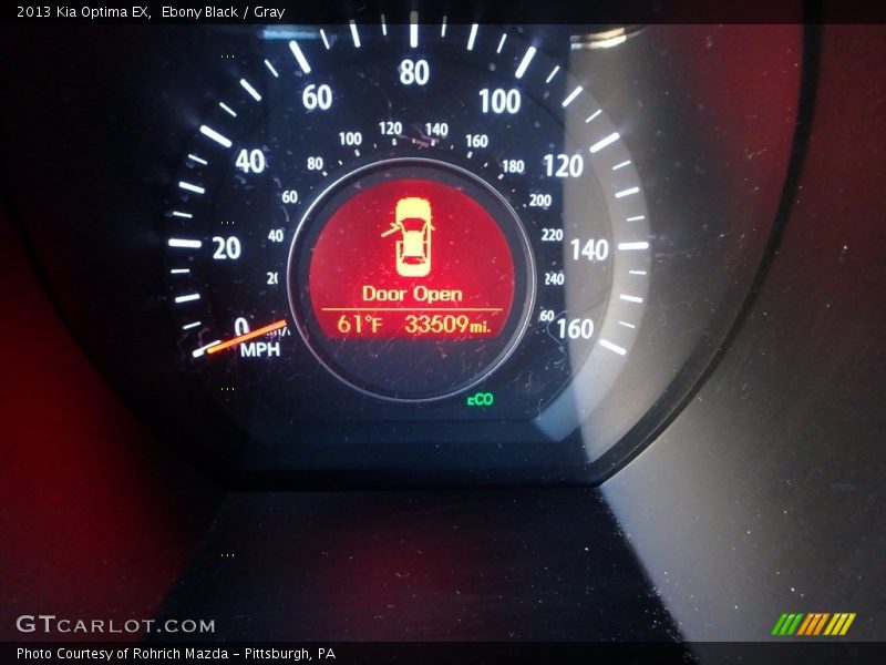 Ebony Black / Gray 2013 Kia Optima EX