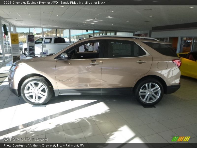 Sandy Ridge Metallic / Jet Black 2018 Chevrolet Equinox Premier AWD