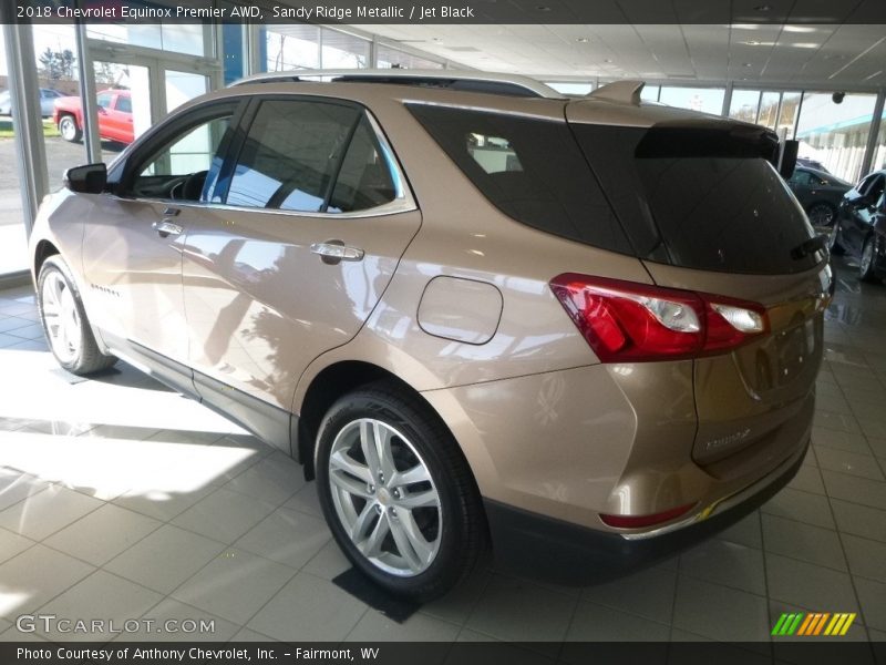 Sandy Ridge Metallic / Jet Black 2018 Chevrolet Equinox Premier AWD