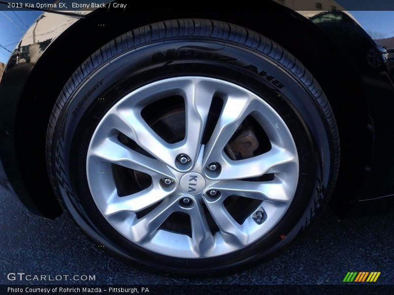 Ebony Black / Gray 2013 Kia Optima EX