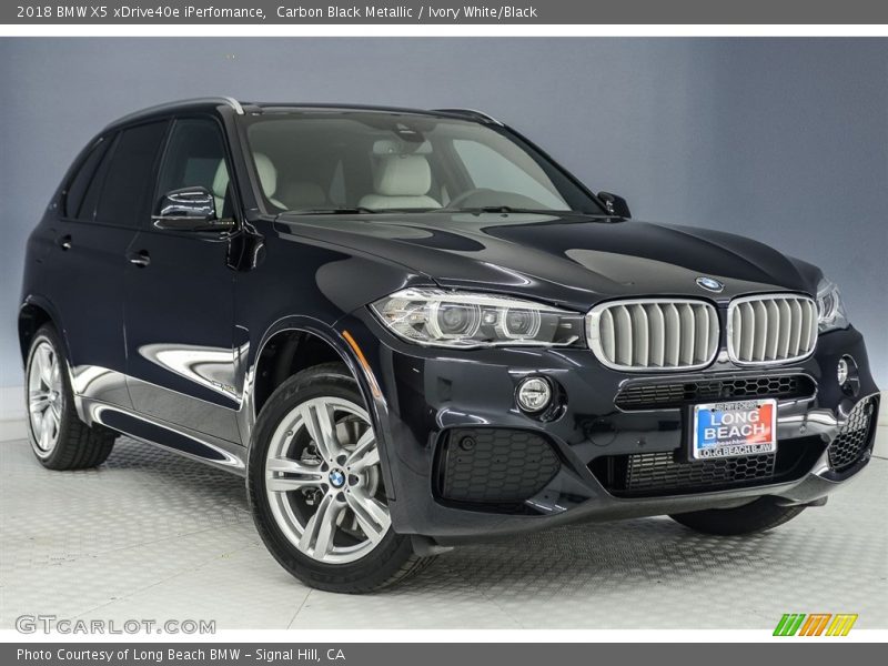Carbon Black Metallic / Ivory White/Black 2018 BMW X5 xDrive40e iPerfomance