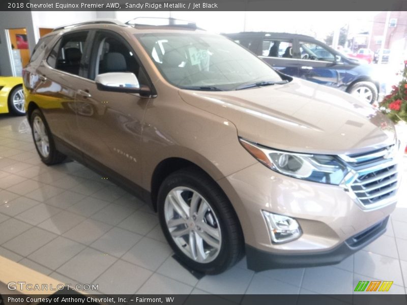 Sandy Ridge Metallic / Jet Black 2018 Chevrolet Equinox Premier AWD