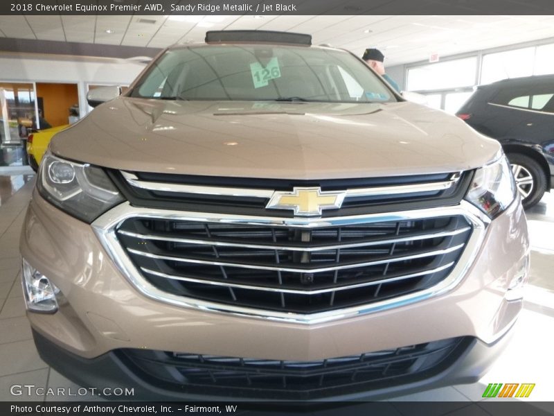 Sandy Ridge Metallic / Jet Black 2018 Chevrolet Equinox Premier AWD