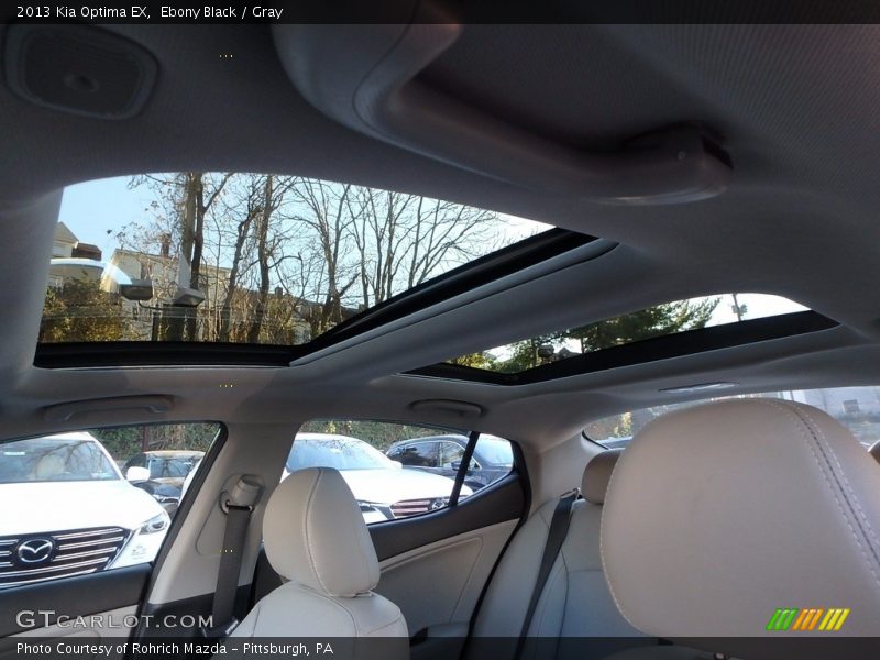 Ebony Black / Gray 2013 Kia Optima EX