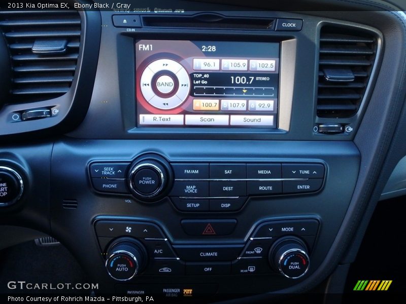 Ebony Black / Gray 2013 Kia Optima EX