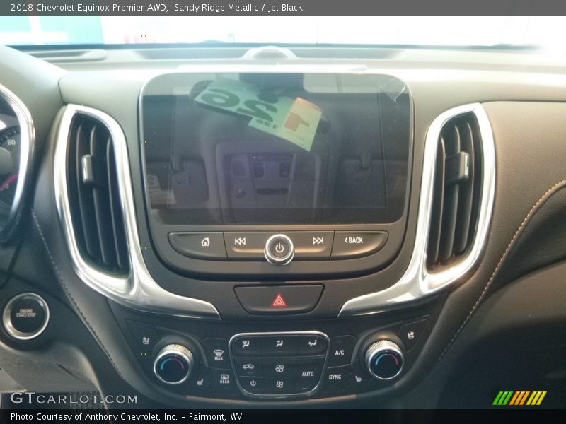 Sandy Ridge Metallic / Jet Black 2018 Chevrolet Equinox Premier AWD