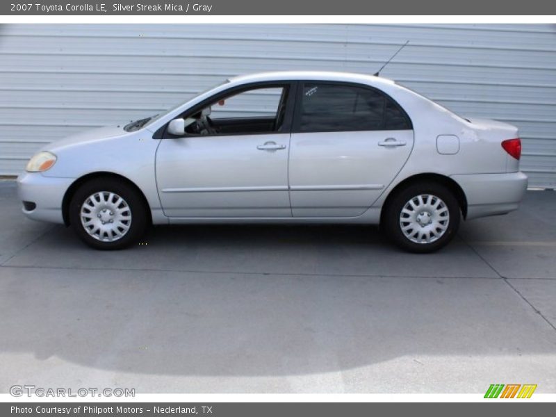 Silver Streak Mica / Gray 2007 Toyota Corolla LE