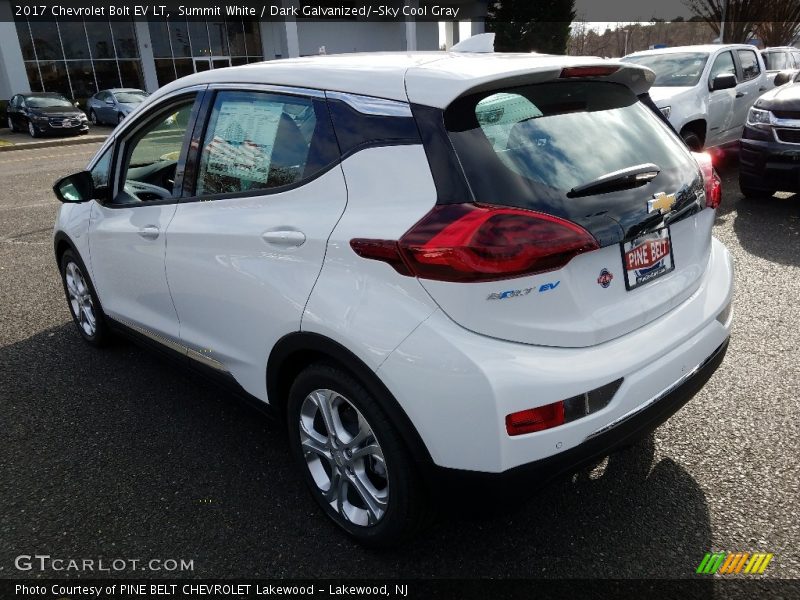 Summit White / Dark Galvanized/­Sky Cool Gray 2017 Chevrolet Bolt EV LT