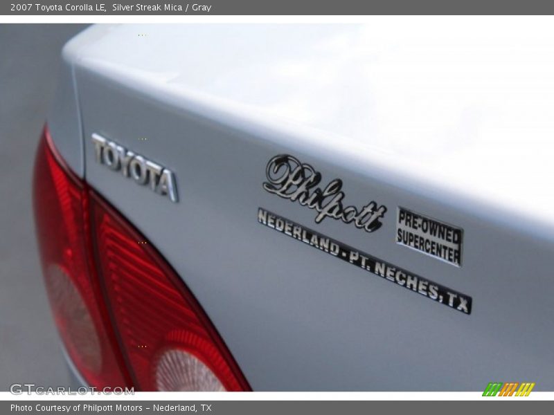 Silver Streak Mica / Gray 2007 Toyota Corolla LE