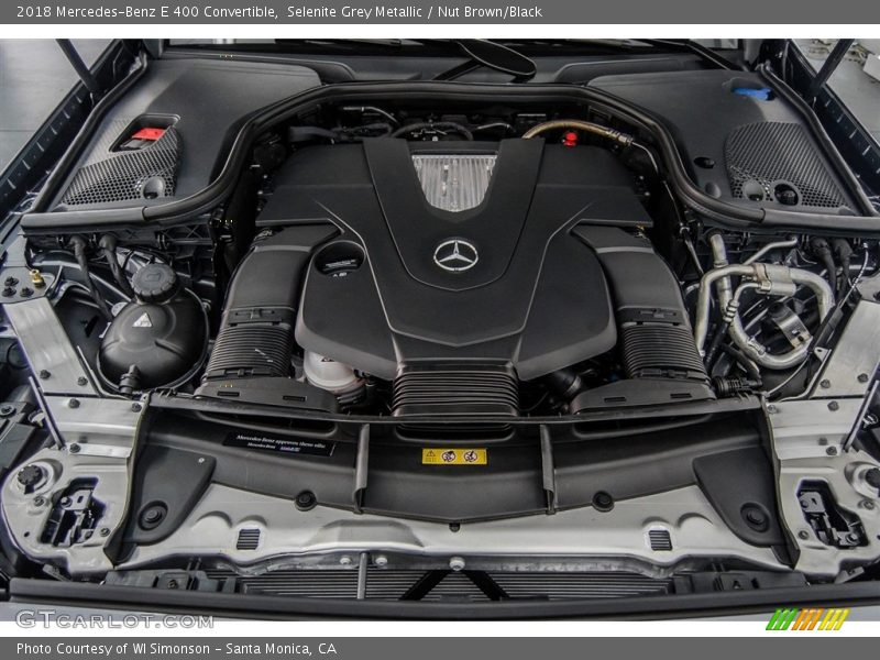 Selenite Grey Metallic / Nut Brown/Black 2018 Mercedes-Benz E 400 Convertible