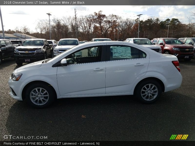 Summit White / Jet Black 2018 Chevrolet Sonic LT Sedan