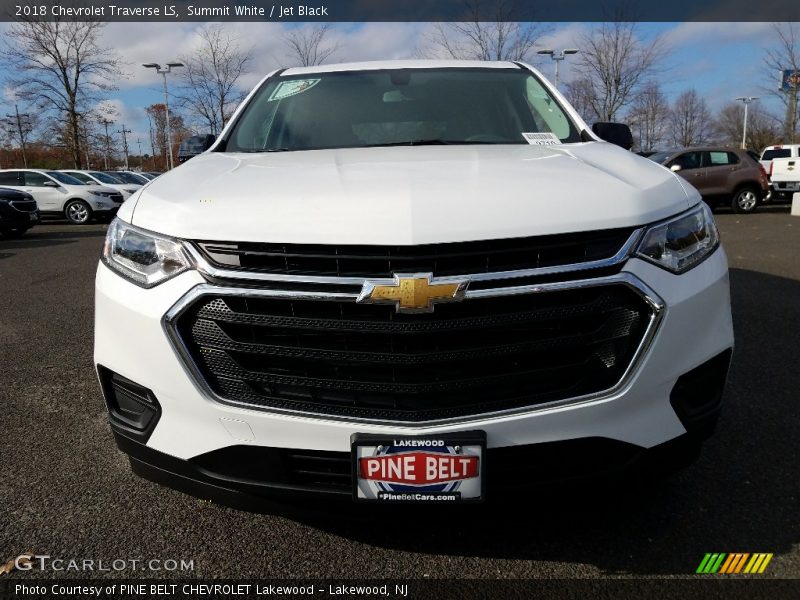 Summit White / Jet Black 2018 Chevrolet Traverse LS