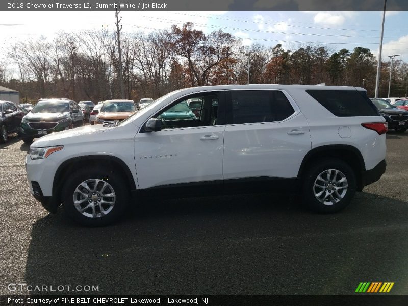 Summit White / Jet Black 2018 Chevrolet Traverse LS