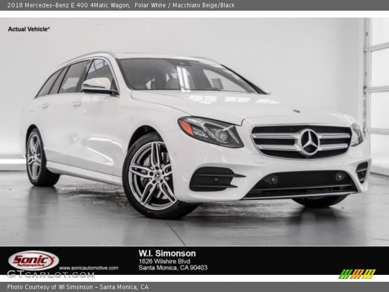 Polar White / Macchiato Beige/Black 2018 Mercedes-Benz E 400 4Matic Wagon