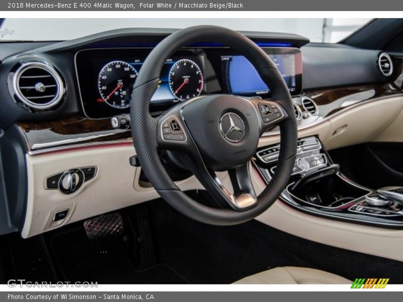 Polar White / Macchiato Beige/Black 2018 Mercedes-Benz E 400 4Matic Wagon