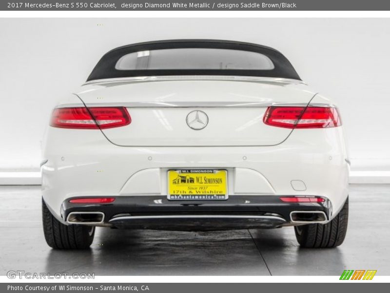 designo Diamond White Metallic / designo Saddle Brown/Black 2017 Mercedes-Benz S 550 Cabriolet