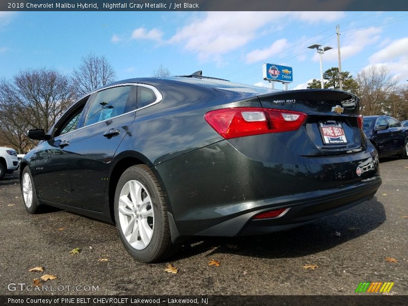 Nightfall Gray Metallic / Jet Black 2018 Chevrolet Malibu Hybrid