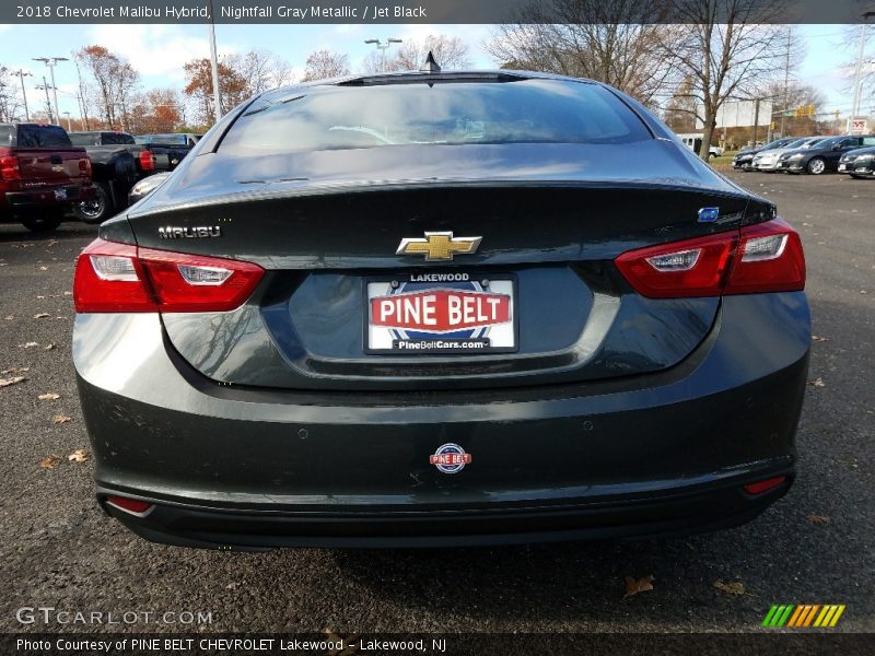 Nightfall Gray Metallic / Jet Black 2018 Chevrolet Malibu Hybrid