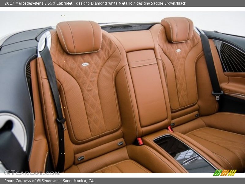 Rear Seat of 2017 S 550 Cabriolet
