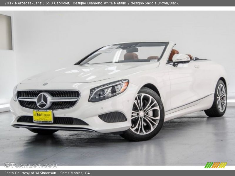 designo Diamond White Metallic / designo Saddle Brown/Black 2017 Mercedes-Benz S 550 Cabriolet