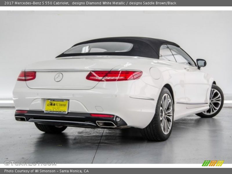 designo Diamond White Metallic / designo Saddle Brown/Black 2017 Mercedes-Benz S 550 Cabriolet