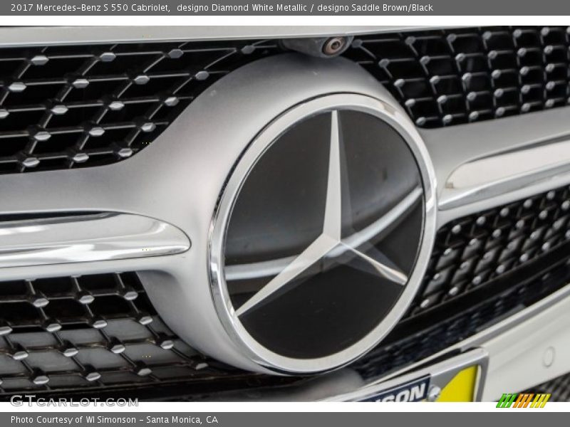 designo Diamond White Metallic / designo Saddle Brown/Black 2017 Mercedes-Benz S 550 Cabriolet