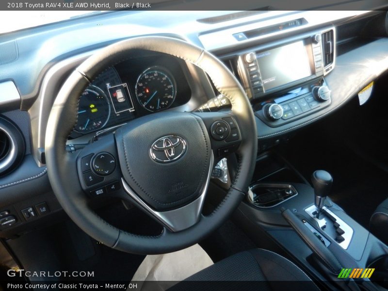 Black / Black 2018 Toyota RAV4 XLE AWD Hybrid
