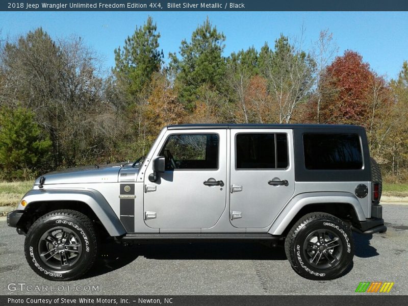 Billet Silver Metallic / Black 2018 Jeep Wrangler Unlimited Freedom Edition 4X4