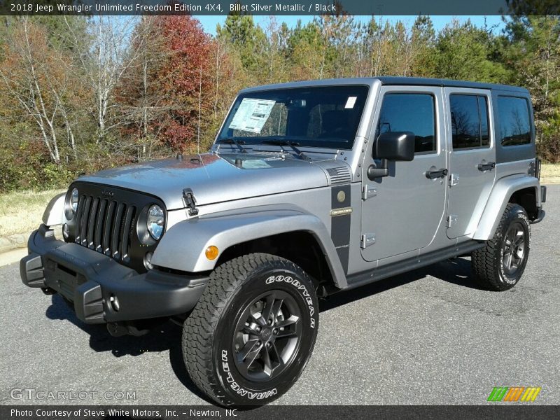 Billet Silver Metallic / Black 2018 Jeep Wrangler Unlimited Freedom Edition 4X4