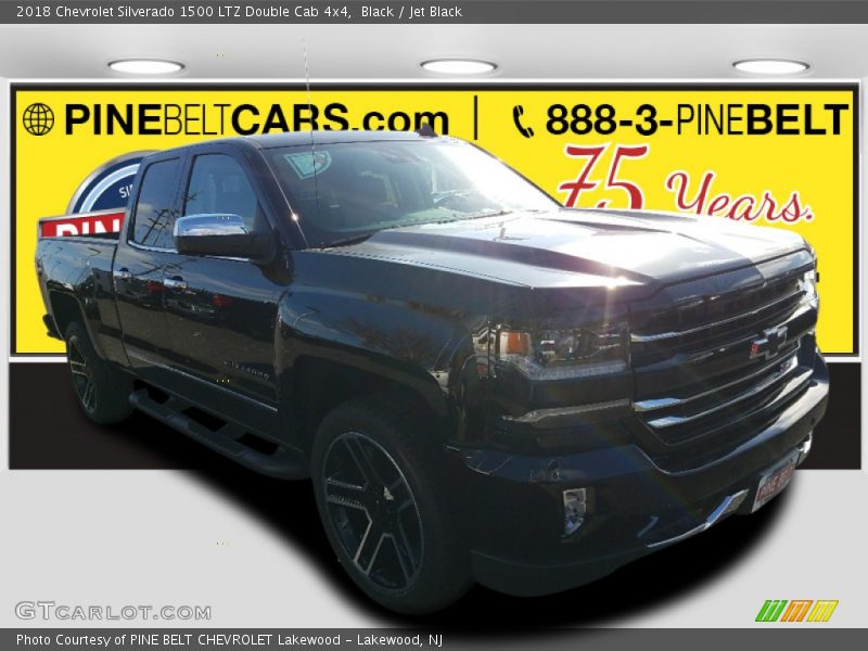 Black / Jet Black 2018 Chevrolet Silverado 1500 LTZ Double Cab 4x4