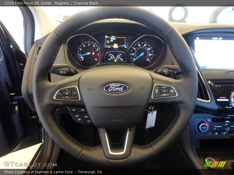 Magnetic / Charcoal Black 2018 Ford Focus SEL Sedan