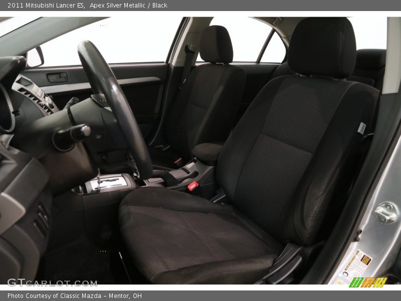 Apex Silver Metallic / Black 2011 Mitsubishi Lancer ES