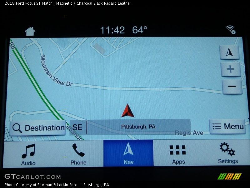 Navigation of 2018 Focus ST Hatch