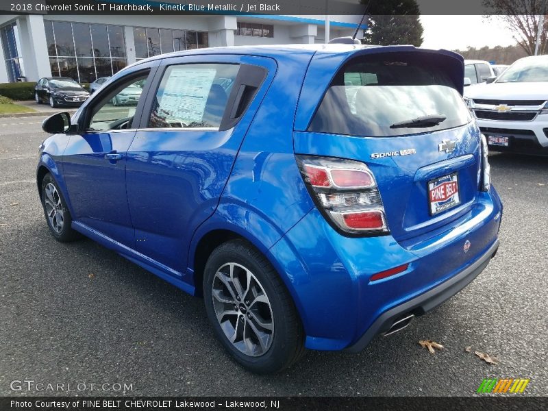 Kinetic Blue Metallic / Jet Black 2018 Chevrolet Sonic LT Hatchback