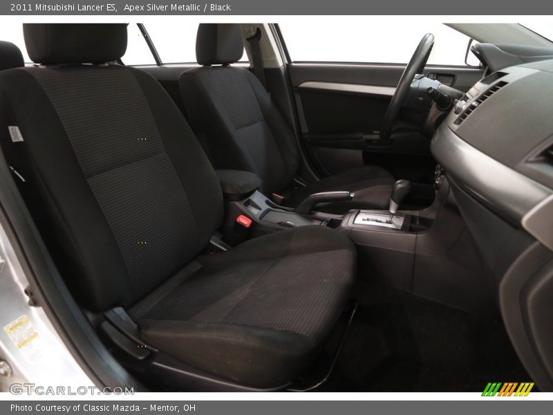 Apex Silver Metallic / Black 2011 Mitsubishi Lancer ES