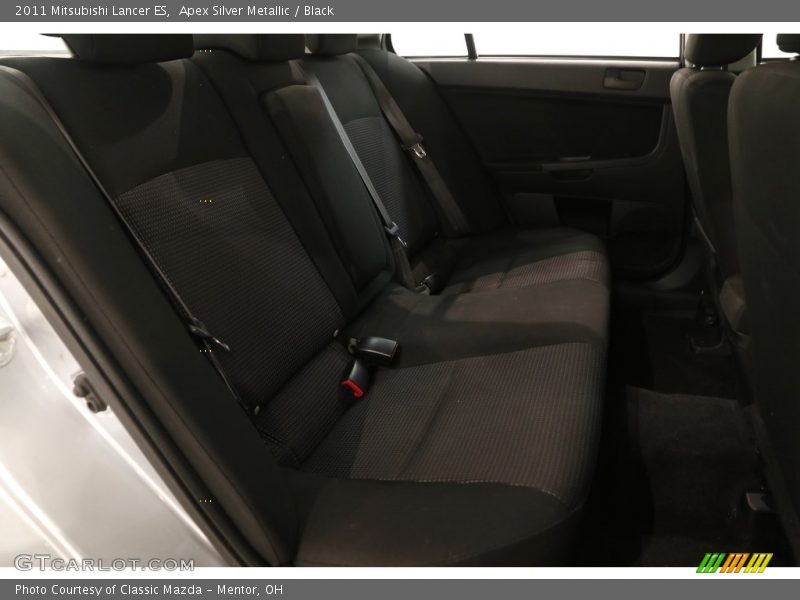 Apex Silver Metallic / Black 2011 Mitsubishi Lancer ES