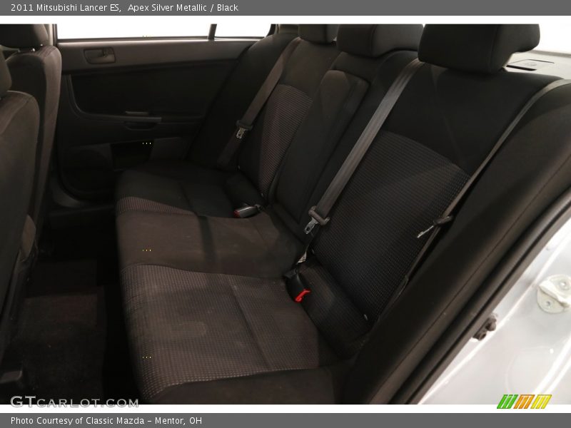 Apex Silver Metallic / Black 2011 Mitsubishi Lancer ES